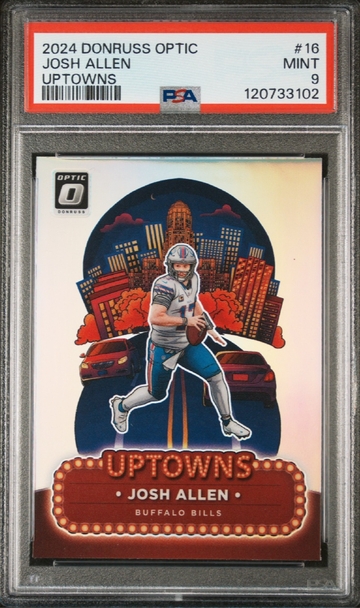 2024 Panini Donruss Optic - Josh Allen Uptown #16 Bills MVP PSA 9 