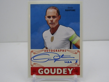 CHRISTIE RAMPONE 2016 UD GOODWIN CHAMPIONS GOUDEY AUTOGRAPH AUTO- SOCCER!