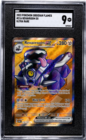 2023 Pokemon #216/197 Revavroom EX Obsidian Flames SGC 9
