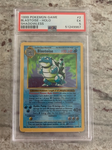 Blastoise shadowless 