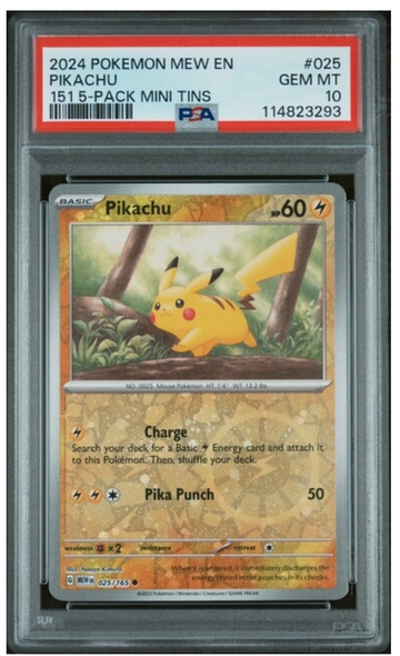 2024 Pokémon Mew En Pikachu #025 PSA 10