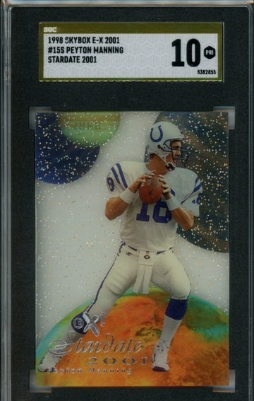 PEYTON MANNING 1998 SKYBOX E-X 2001 STARDATE PRISTINE 10