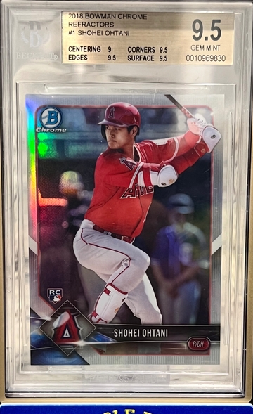 2018 Bowman Chrome #1 Shohei Ohtani Refractor /499 BGS 9.5 Gem Mint 