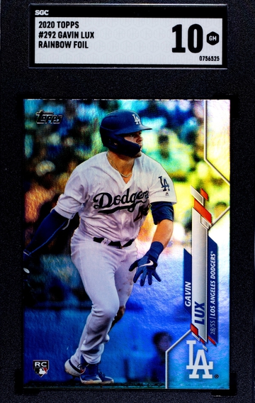 2020 Topps Series 1 Gavin Lux RC Rainbow🌈Foil SGC 10 GEM MINT 