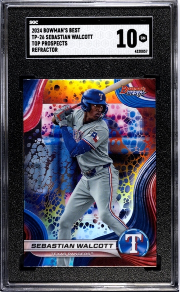 2024 Bowman's Best #TP-26 Sebastian Walcott Top Prospects SGC 10