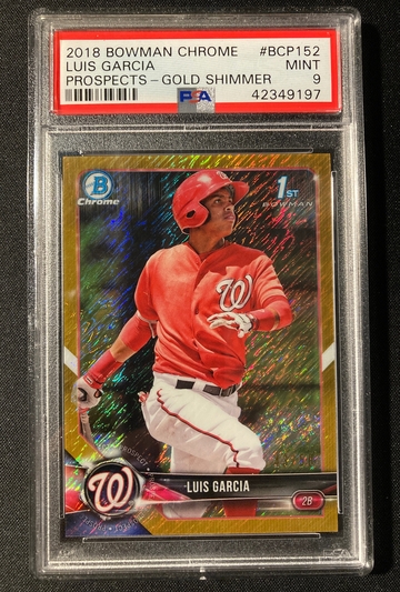 Luis Garcia 2018 Bowman Chrome Gold Shimmer