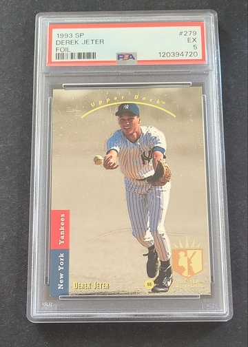 1993 SP FOIL #279 DEREK JETER PSA 5 EX RC