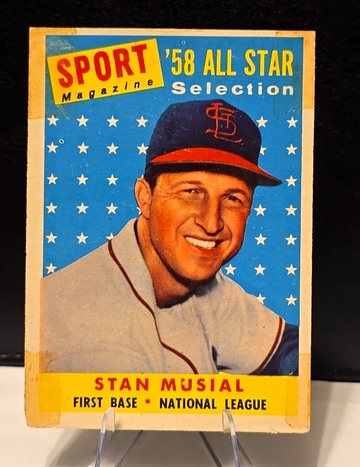 Stan Musial  All Star  1958 Topps Baseball Card  Cardinals