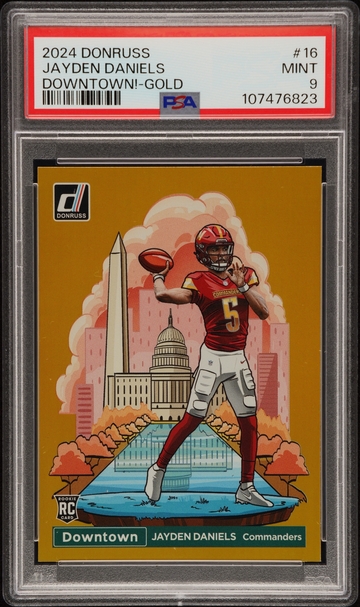 2024 Dornruss Jayden Daniel’s Downtown Gold 1/10 PSA 9