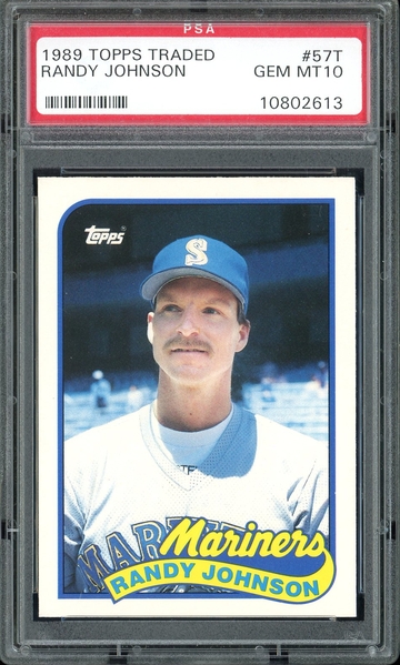 RANDY JOHNSON 1989 TOPPS TRADED #57T 57 T PSA 10 RC