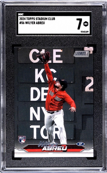 2024 Topps Stadium Club #56 Wilyer Abreu SGC 7