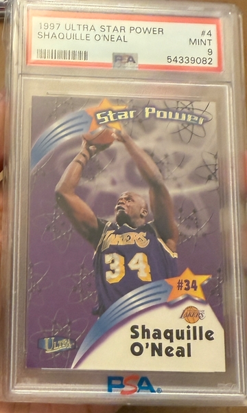 1997 Ultra Shaquille O'Neal Star Power PSA 9