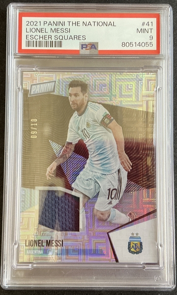2021 Panini The National Patch Lionel Messi /10 PSA 9 Mint