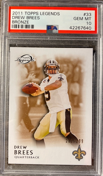 2011 Topps Legends Drew Brees Bronze PSA 10