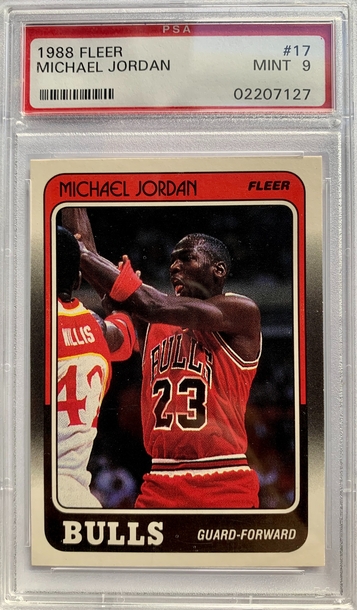 Michael Jordan #17 1988 Fleer PSA 9