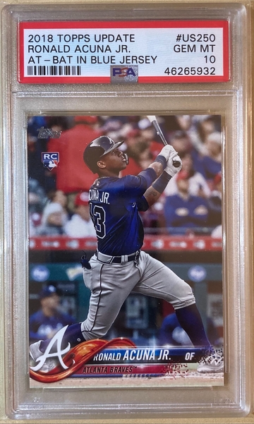 Topps Update Ronald Acuna Jr. #us250 PSA10 
