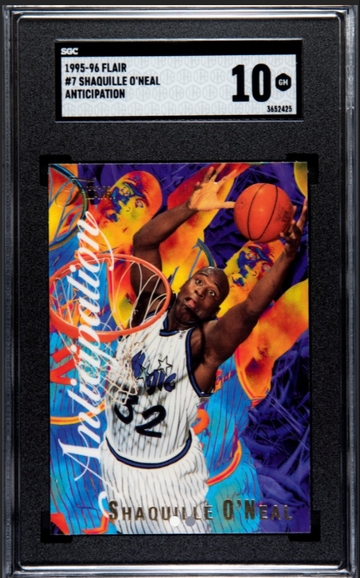 1995 Flair Shaquille O’Neal Anticipation SGC 10