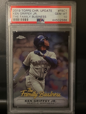 2019 Topps Chrome Update Ken Griffey Jr The Family Business PSA 10