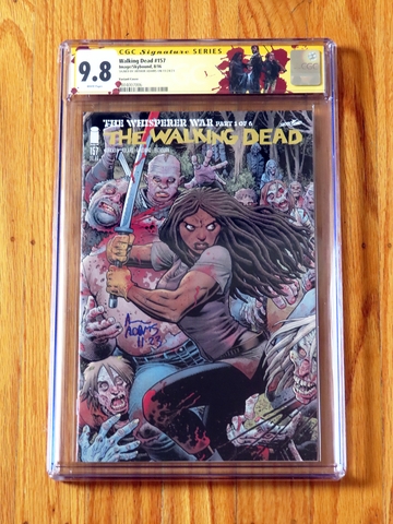 THE WALKING DEAD #157 VARIANT CGC SS 9.8 Signature Series signed Arthur Adams