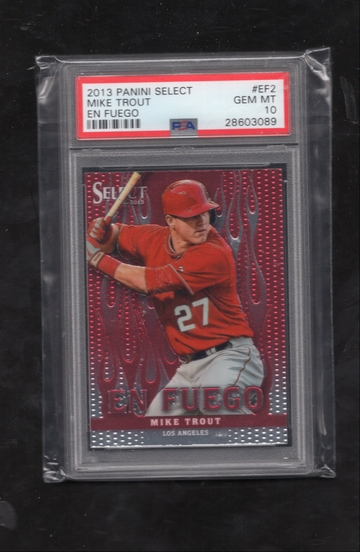2013 Panini Select En Fuego #EF2 Mike Trout PSA 10 GEM MINT