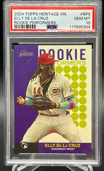 2024 Topps Heritage high number Elly De La Cruz rookie performers PSA 10