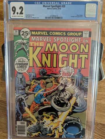 1976 Marvel Spotlight Moon Knight #29 CGC 9.2 