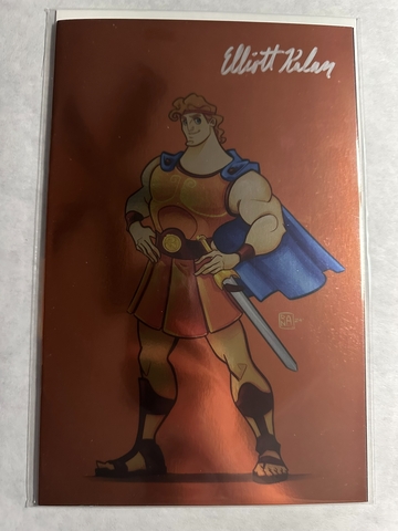 Hercules #1 Virgin Foil Variant | Alessandro Ranaldi Cover | Signed by Elliot Kalan | Disney | COA