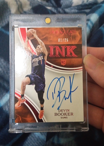 Jersey # 2015-16 Immaculate Devin Booker INK Signature RC Red 01/25 rookie auto 