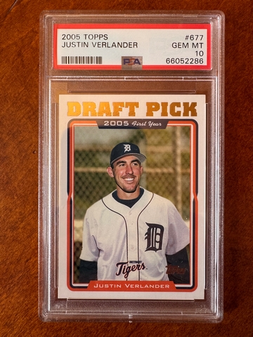 2005 Topps Justin verlander rookie 