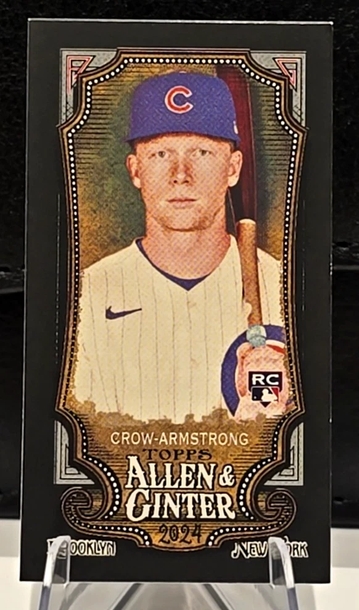 2024 Allen & Ginter Chrome  Mini#46  Pete Crow-Armstrong  BLACK BORDER  Cubs RC