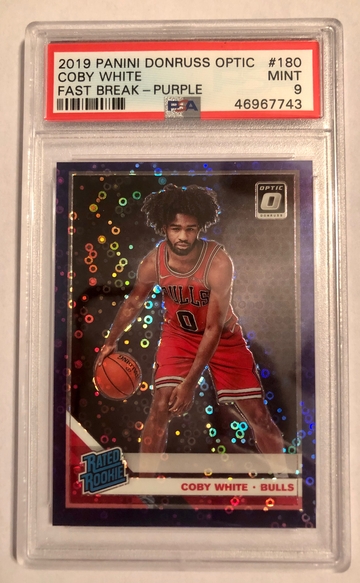 Coby White Optic Fast Break Purple Prizm 43/95