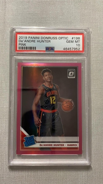 2019 Panini Donruss Optic Deandre Hunter Pink /25 PSA 10!