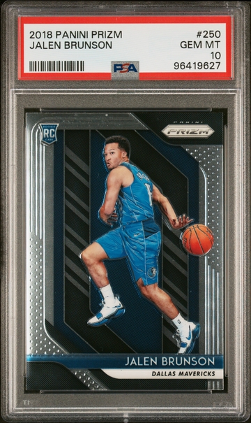 2018 Panini Prizm Jalen Brunson #250 RC PSA 10