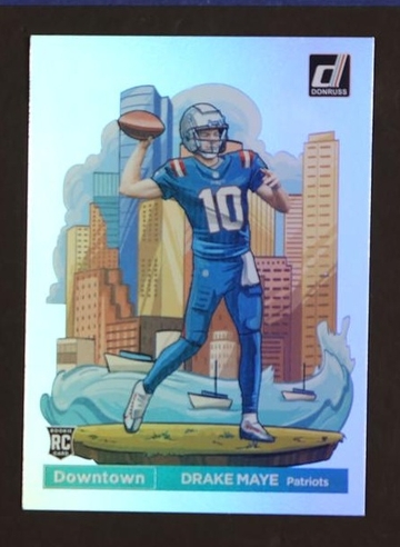 2023 Panini Donruss 13 Drake Maye Downtown Rookie Patriots