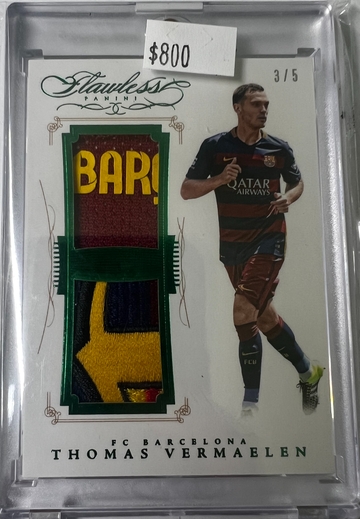 2016 Flawless Soccer Thomas Vermaelen Dual Patch /5