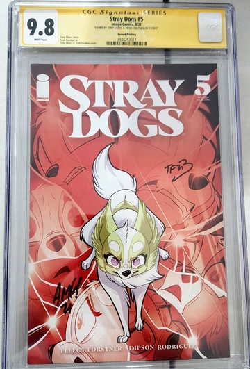 Stray Dogs 5 2nd print signed by Tony Fleecs and Trish Forstner