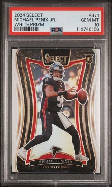 2024 Select Michael Penix Jr. White Prizm #371 PSA 10