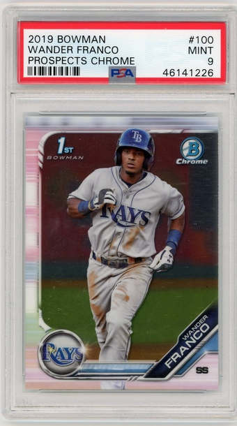2019 1st Bowman Chrome Wander Franco PSA 9
