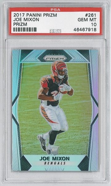 2017 Panini Prizm Joe Mixon #261 Silver Prizm PSA 10 Bengals