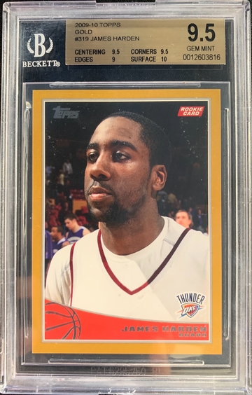 James Harden Topps Gold BGS 9.5 POP 1 