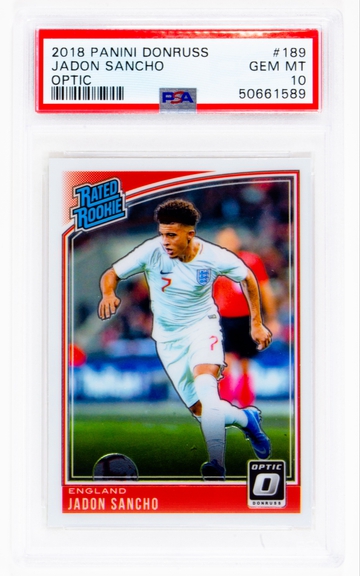 2018 Panini Donruss Optic Jadon Sancho #189 PSA 10