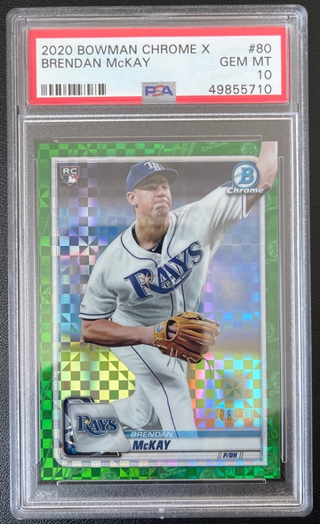 PSA 10 Bowman Chrome X Brendan McKay 8/31