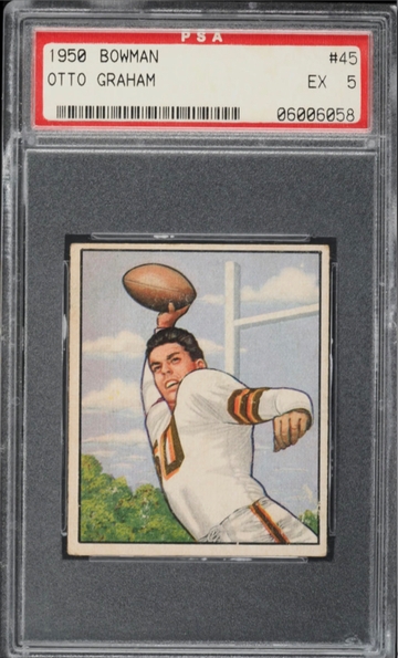 1950 Bowman Otto Graham #45 PSA 5