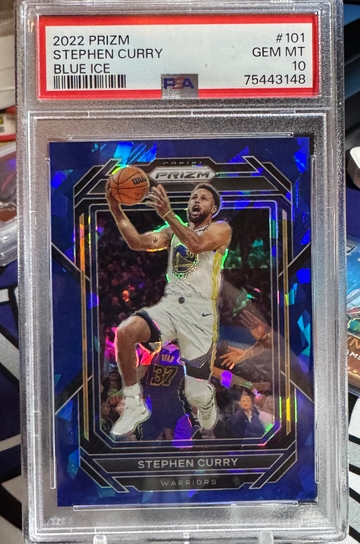 2022 Prizm Stephen Curry Blue Ice /125 PSA 10