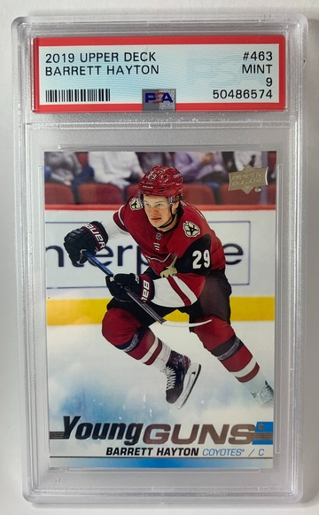 2019 Upper Deck Barrett Hayton Young Guns PSA 9