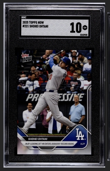Shohei Ohtani 2025 Topps NOW #221 – SGC 10 GEM MINT (POP 1) - Dodgers