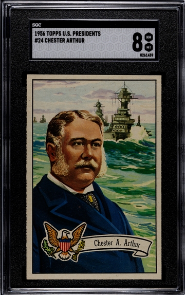 1956 Topps U.S. Presidents #24 Chester A. Arthur  SGC 8 NM/MT