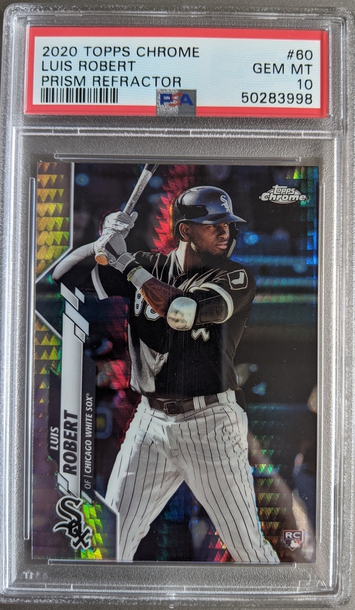 2020 Topps Chrome Luis Robert Prism Refractor RC PSA 10