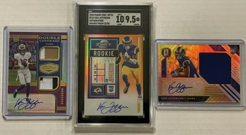 2 Van Jefferson RPAs, SGC 9.5/10 Contenders on-card auto, 46 total LA Rams Cards!