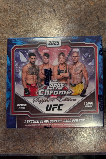 2025 Topps Chrome Sapphire UFC Box